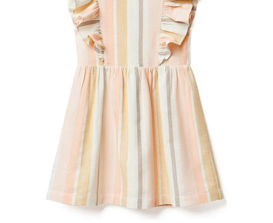 SFERA KIDS Girl Dress Stripes Rustic Salmon