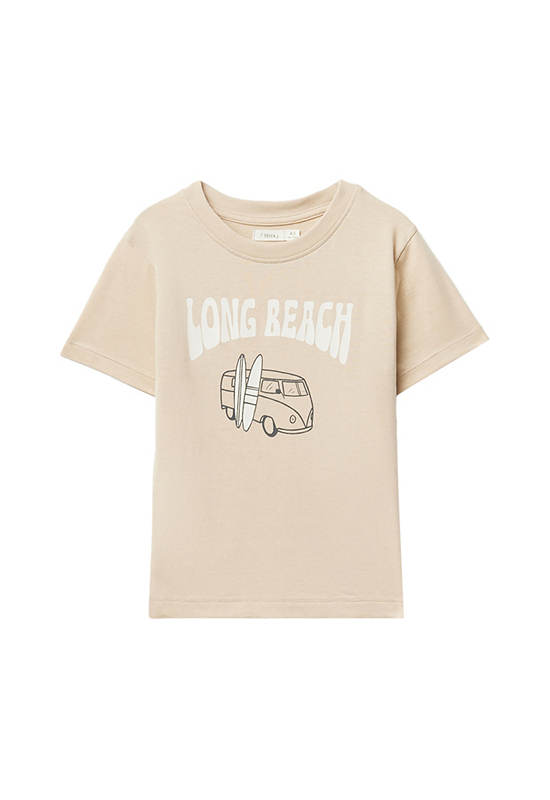 SFERA KIDS Boy T-Shirt Short Sleeves Print Beige