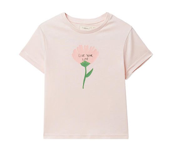 SFERA KIDS Girl T-Shirt Positional Light Pink