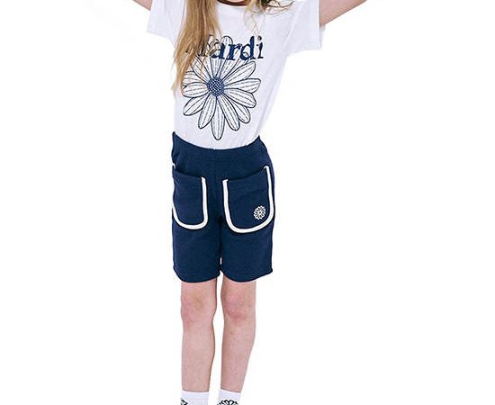 MARDI MERCREDI LES PETITS Kids Tshirt Flowermardi Ivory Navy