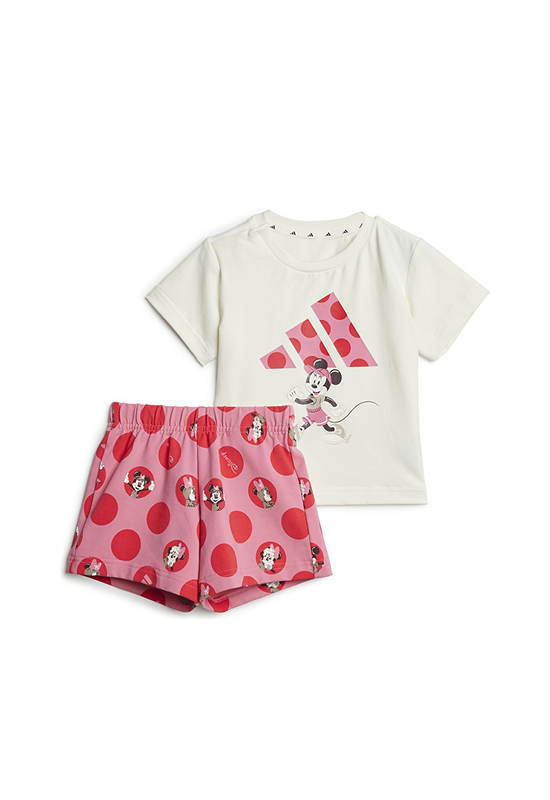 ADIDAS KIDS Girl Infant Tee Set Adidas x Disney Minnie Mouse Off White