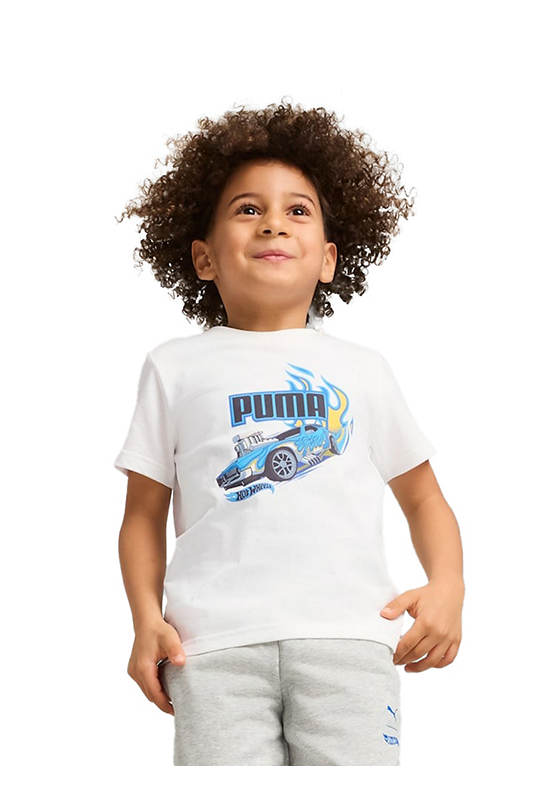 PUMA KIDS Boy Toddler Tee Puma X Hot Wheels Graphic Puma White