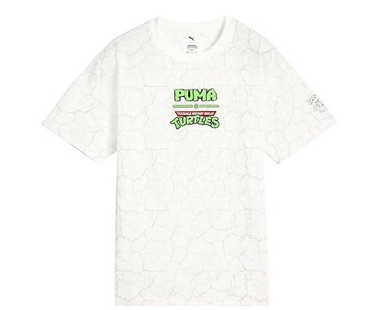 PUMA KIDS Boy Tee Relaxed Puma X TMNT All-Over Print Puma White