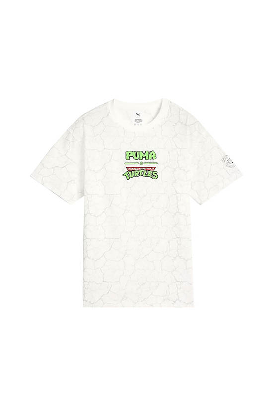 PUMA KIDS Boy Tee Relaxed Puma X TMNT All-Over Print Puma White