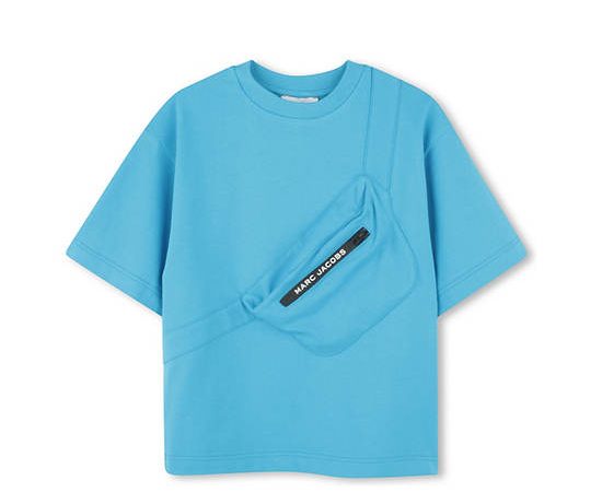 MARC JACOBS KIDS Boy T-Shirt Short Sleeves 3D Zipped Pocket Blue