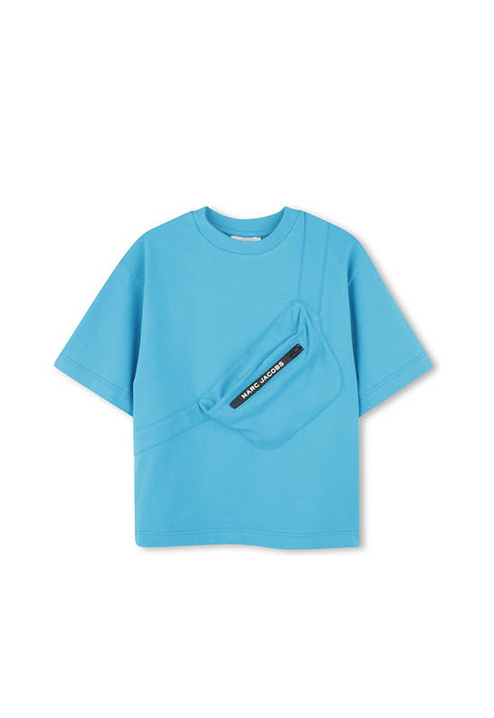 MARC JACOBS KIDS Boy T-Shirt Short Sleeves 3D Zipped Pocket Blue