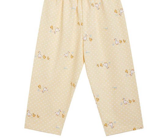 Angel Baby Girl Toddler Pyjamas Pants Duck Print Yellow