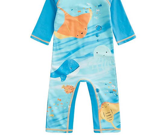 MOTHERCARE Boy Toddler Swimsuit Sunsafe MB Sealife Multi-Color