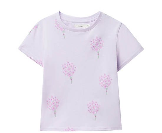 SFERA KIDS Girl T-Shirt Flower Lilac