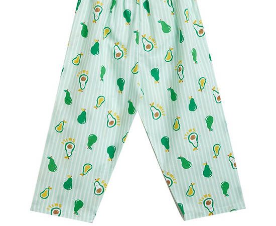 Angel Baby Boy Toddler Pyjamas Pants Avocado Print Green