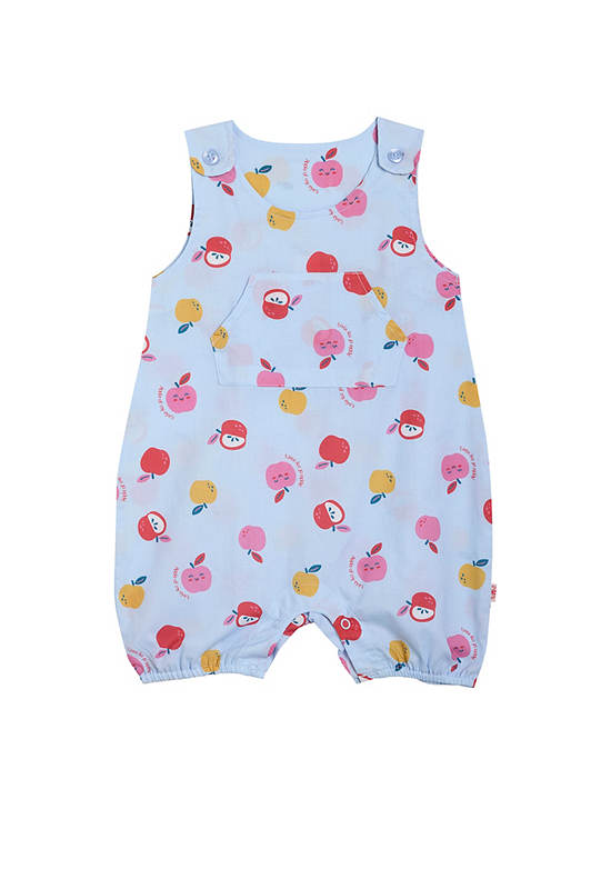 Angel Baby Unisex Infant Rompers Apple Print Light Blue