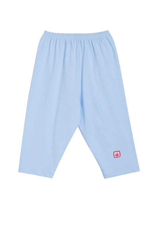 Angel Baby Girl Toddler Pyjamas Ankle Pants Apple Print Light Blue