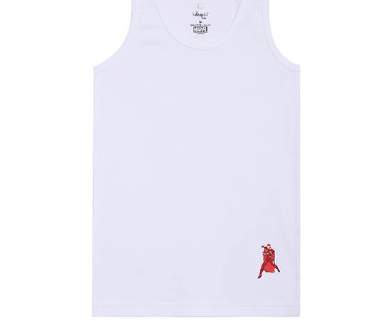 ANGEL KIDS Boy Tank Top Iron Man Marvel Back To School Print White