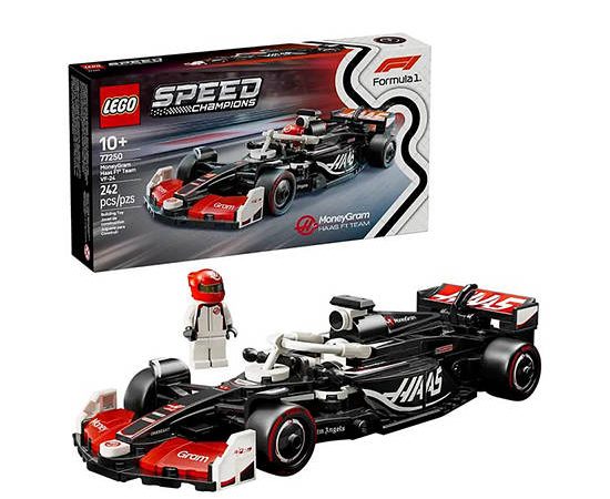 LEGO Block Toy Money Gram Haas F1 Team VF-24 Race Car 77250 Black/Red