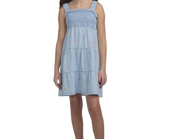 LEVI'S KIDS Girl Toddler Mini Smocked Dresss Babydoll Light Sugar