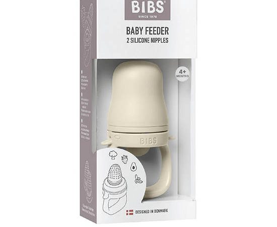 BIBS Baby Feeder Soft Silicone Ivory