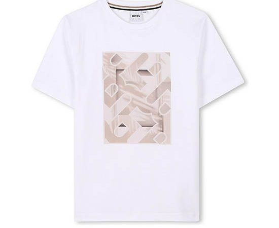 BOSS KIDS Boy Short Sleeves Monogram Artwork
