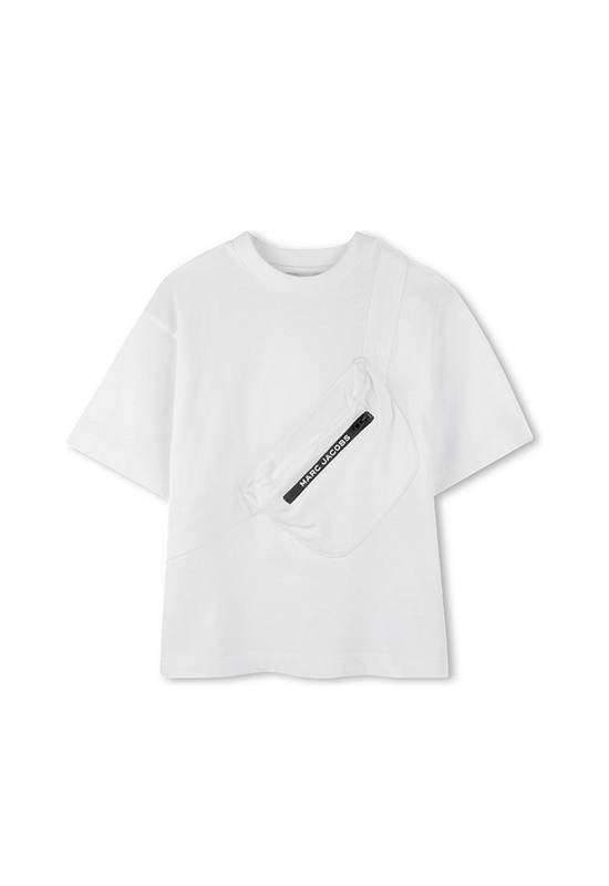 MARC JACOBS KIDS Boy T-Shirt Short Sleeves Chest Bag Print White