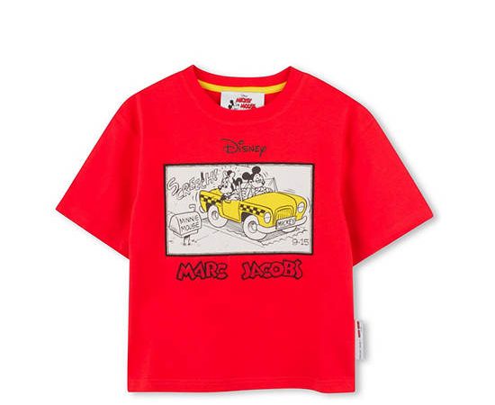 MARC JACOBS KIDS Boy T-Shirt Short Sleeves Mickey Mouse Red