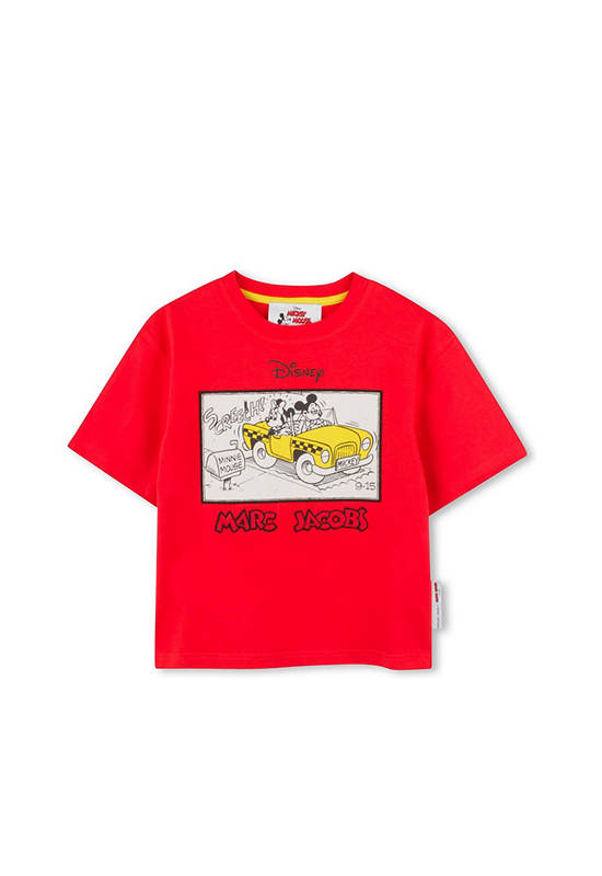 MARC JACOBS KIDS Boy T-Shirt Short Sleeves Mickey Mouse Red