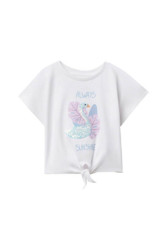 SFERA KIDS Girl T-Shirt Swan White