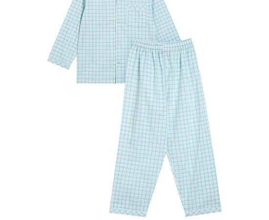 ANGEL KIDS Boy Pyjamas Shirt Long Sleeves + Pants Scott Light Green