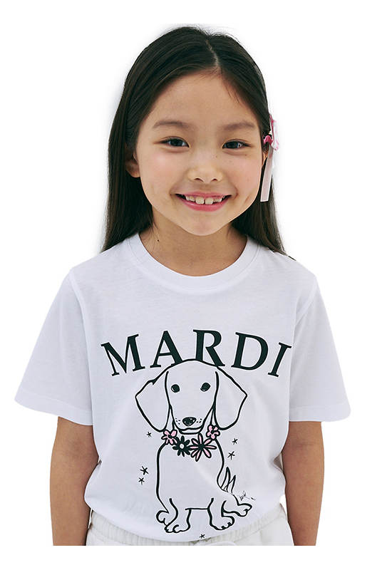 MARDI MERCREDI LES PETITS Kids Tshirt Swing The Tail Ddanji Flower Necklace