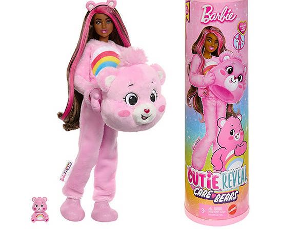 BARBIE Mascot Doll Cheer Bear Cutie Reveal Care Bears Series Pink