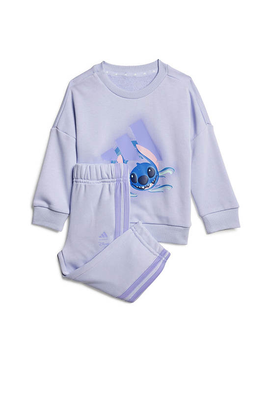 ADIDAS KIDS Unisex Infant Sweater + Jogger Set Adidas Disney Lilo & Stitch Lilac
