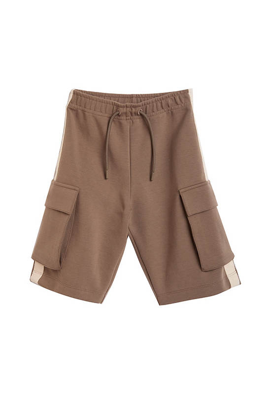 EMPORIO ARMANI Boy Cargo Shorts SS25 Chocolate Chip