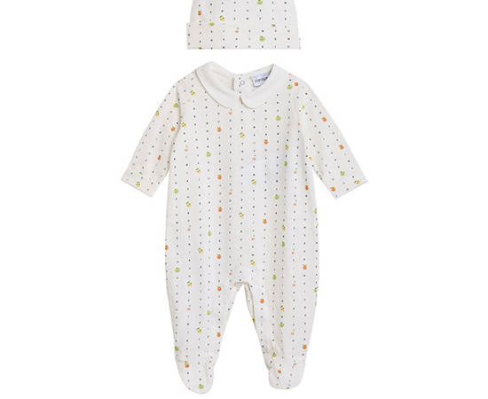 EMPORIO ARMANI Unisex Toddler Rompersuit SS25 Patt Fruit