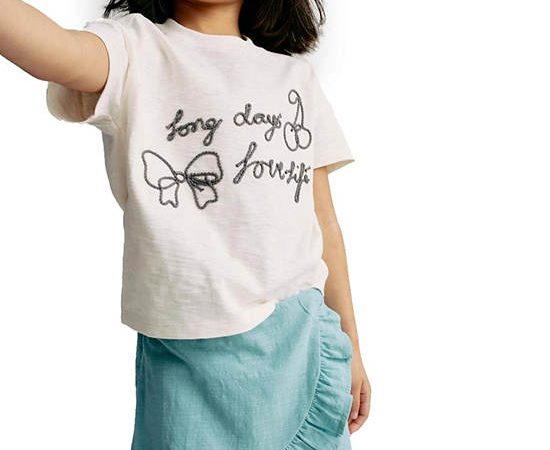 MARKS & SPENCER KIDS Girl Toddler Skort Pure Cotton Wrap Blue
