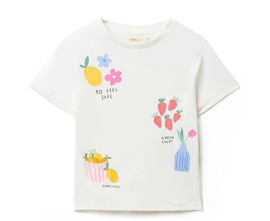 SFERA KIDS Girl T-Shirt Basic White