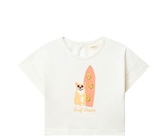SFERA KIDS Girl T-Shirt Surfer White