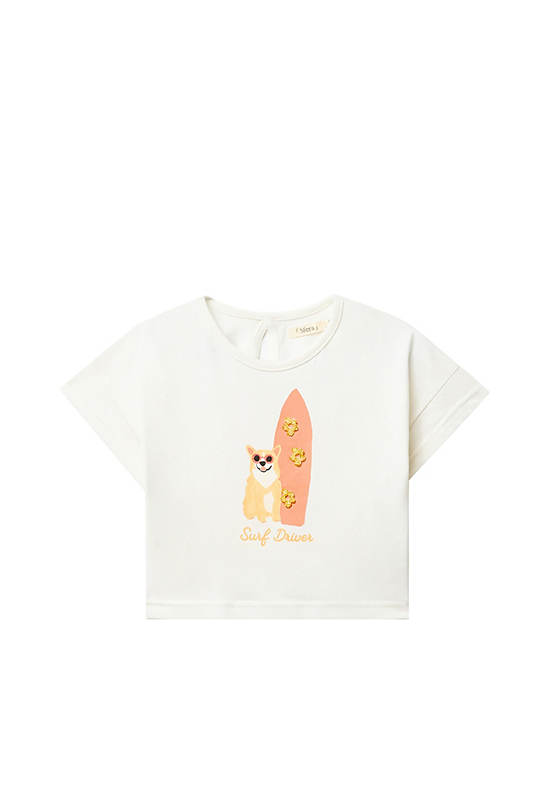 SFERA KIDS Girl T-Shirt Surfer White