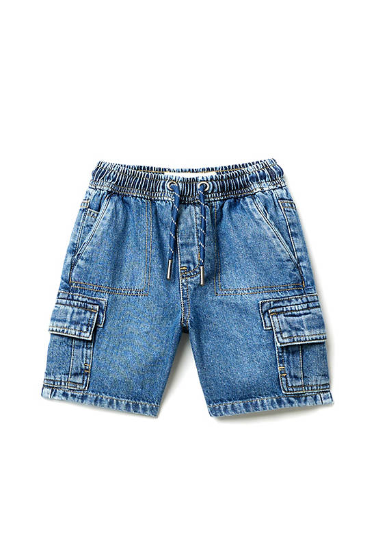 SFERA KIDS Boy Cargo Shorts Denim Bermuda Smoky Blue