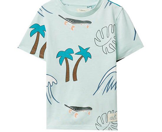 SFERA KIDS Boy T-Shirt Beach Print Light Green