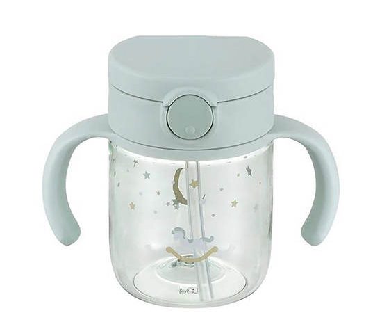 RICHELL Toddler Straw Cup Axstars 200 mL Light Blue