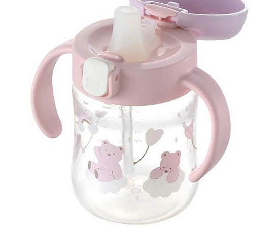 RICHELL Toddler Spout Cup T.L.I (Step 1) 200 mL Light Pink