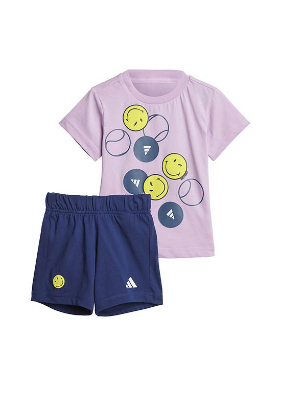 ADIDAS KIDS Unisex Infant Short Tee Summerset Adidas X Smiley World Purple