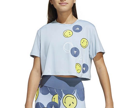 ADIDAS KIDS Unisex Kids T-Shirt Adidas X Smileyworld Training Light Blue