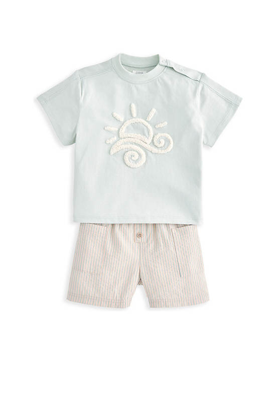 MAMAS & PAPAS Boy Toddler Set T-Shirt + Shorts 2 Pcs. Multi-Color