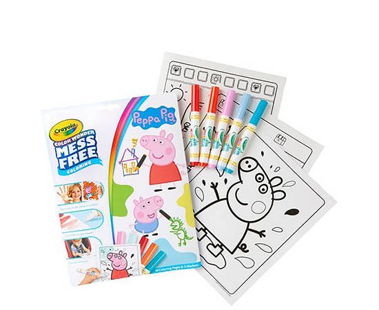 CRAYOLA Coloring Page Mess Free Color Wonder Peppa Pig