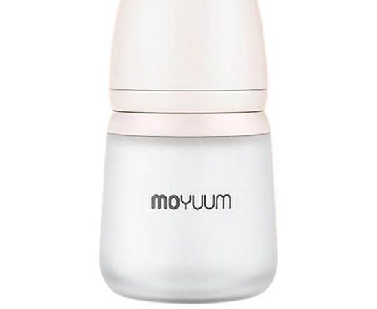 MOYUUM Baby Bottle Premium Siliocone 160 mL with Real-Fit Nipple Multi-Color
