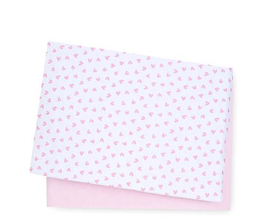 MOTHERCARE Baby Fitted Jersey Cot Bed Sheet 2 pk Pink