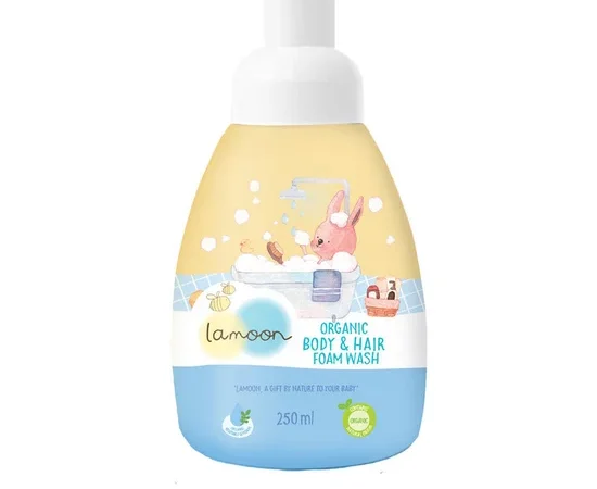 LAMOON Body Hair Wash Foam Pump 250 mL