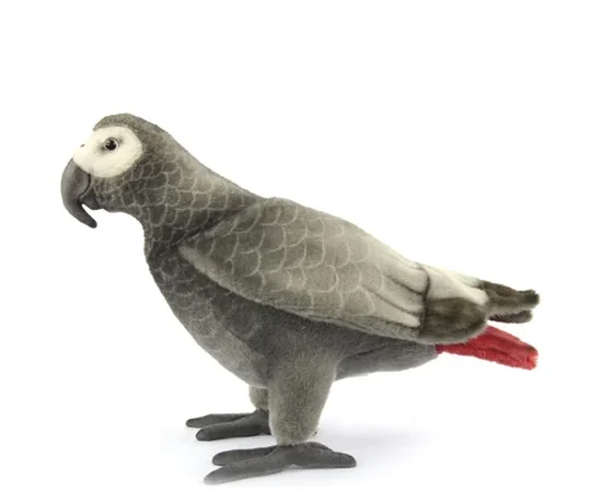 HANSA Afican Gray Parrot Doll 7985 Multi-Color