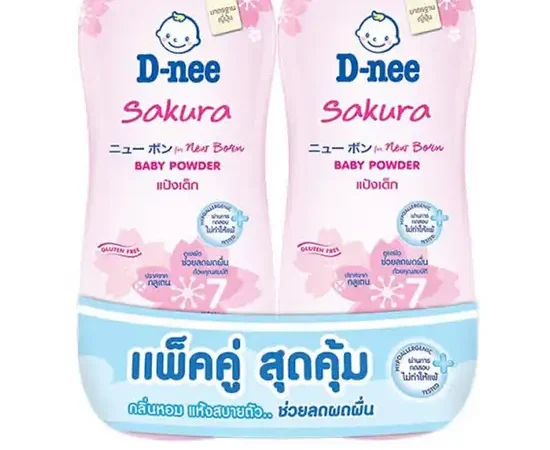 D-NEE Baby Powder Sakura 350 g x2 Pink