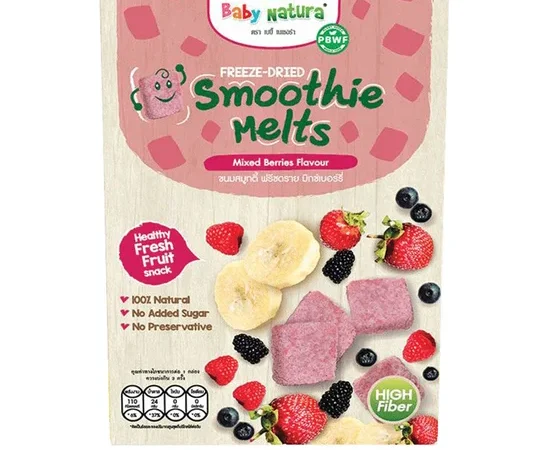 BABY NATURA Freeze-Dried Smoothie Melts Mixed Berries