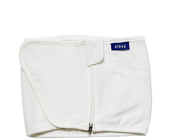 ELAVA Baby Swaddle Blanket Cotton White Mesh